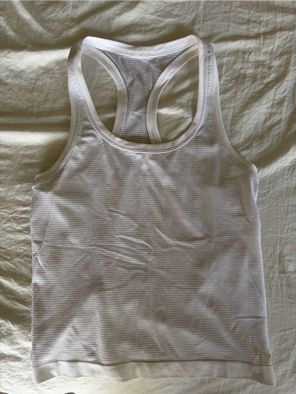 Lululemon White Racerback Tank Top - Women's